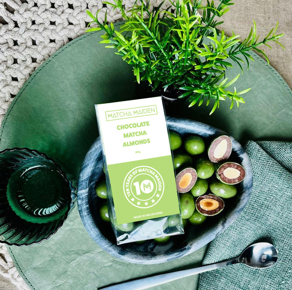 Matcha Chocolate Almonds - 85g